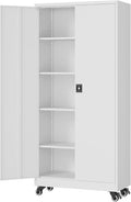 Metal Rolling Storage Cabinet-74.6” Tall Steel File Cabinets by Fesbos