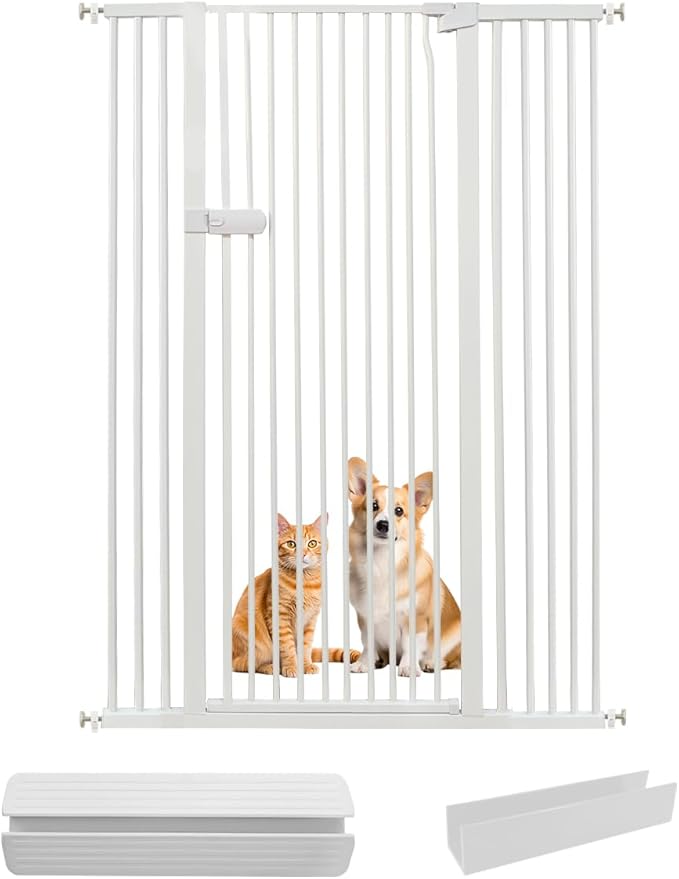 Lumizone Extra Tall Cat Gate 55.12" High Pressure Mounted Extra Wide 2025 New by Lumizone