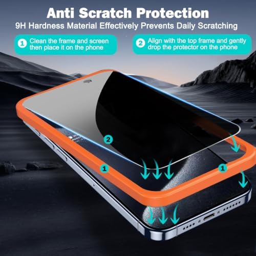 PEHAEL for iPhone 18 Pro Privacy Screen Protector+Camera Lens Protector - Image 7