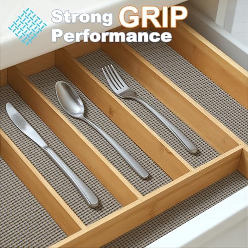 Songrey Non-Slip Shelf Cabinet and Drawer Liner, 12IN x 30FT, Dark Gray - Image 3