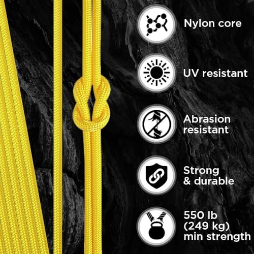 Paracord Rope 550 lb 4mm – Parachute Cord – Utility Camping Rope - Image 3