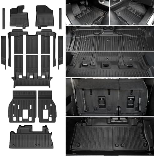 Floor Mats for Toyota Sienna 2021-2026 7 Seats, with Cargo Mat by JOULARISE