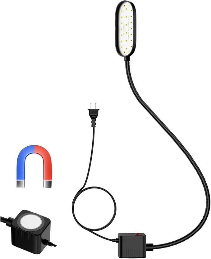 5W Magnetic Work Light, 500 Lumen LED Flexible Gooseneck Lamp by XinYiQimachinelightilluminateallthedarkness