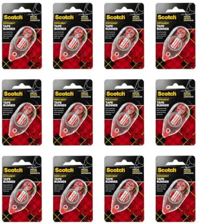 Scotch Double Sided Tape Runner, 0.27 in x 26 Ft, 12 Pack by ScotchBrand