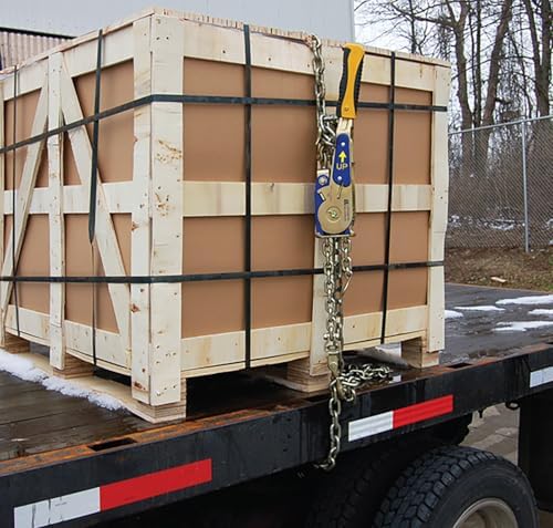 ANCRA CARGO, 5/16" to 3/8" EZ Binder, Ratcheting Chain Tensioner, High-Strength Steel, Electro Zinc Plating, Extra-Long Molded Grip Handle, Swivel Grab Hooks, 5400 lbs Working Load Limit - Image 5