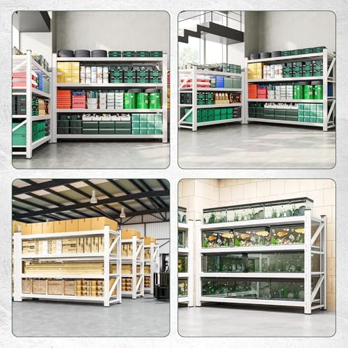 Letaya 4000LBS Storage Shelves Heavy Duty,60" W Garage Shelving Units, 4 Tier Adjustable Utility Rack Shelf,Large Metal Industrial Shelves,for Shop,Warehouse,Basement (60" W x 24" D x 70" H) - Image 6
