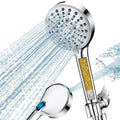 BRIGHT SHOWERS Filtered Shower Head with Handheld, High Pressure 9 Spray Mode Showerhead with Long Hose and Bracket, Water Softener Filters Beads for Hard Water - Removes Chlorine, Chrome by BRIGHTSHOWERS