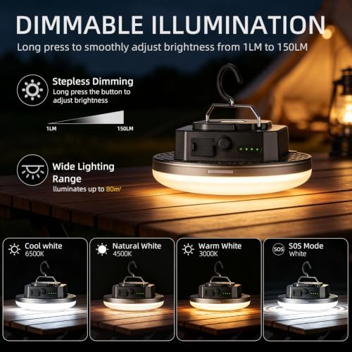 Rechargeable Camping Lantern with Remote Control - Image 3