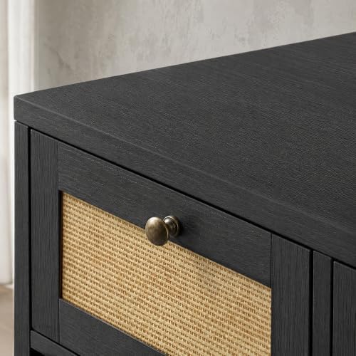 PureCozy Wooden Dog Crate Furniture, Left Unit, 40 Inch, Black Oak - Image 4