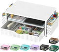 Spacrea Desk Organizers and Accessories, Printer Stand with Storage, White by Spacrea