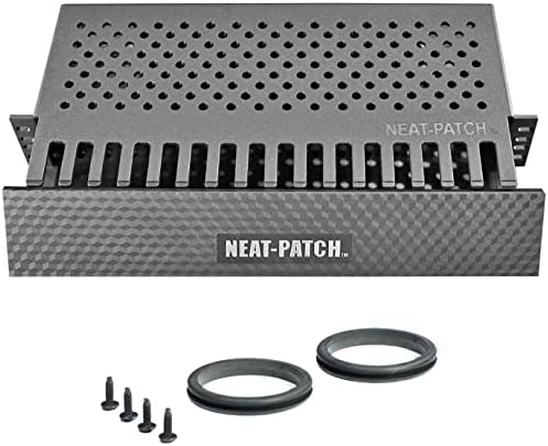 Neat Patch 2U Cable Management Unit (2 Pack) by Electriduct