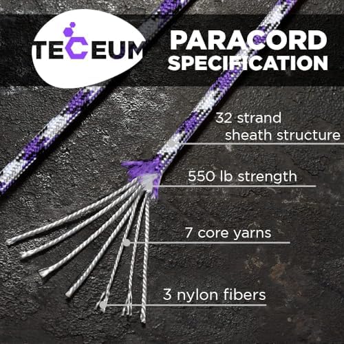 Paracord Rope 550 lb 4mm – Parachute Cord – Utility Camping Rope - Image 2