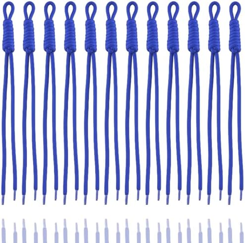 KJML DIY Paracord Keychain 12pcs Paracord Rope Keychain Braided Cord Rope Bag Charm for Purse Handbag Decoration Accessories by KJMLDIY
