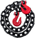 1/2" X 6' Grade 80 Transport Binder Chain - 12,000 LBS WLL - Clevis Grab Hook, Tie-Down, Towing by Falcon+Cargo