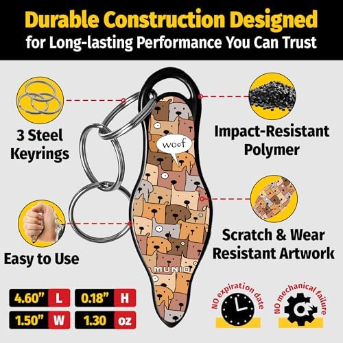 MUNIO Self Defense Keychain – Stylish, Portable Safety Tool for Women & Men – Non-Lethal, TSA Approved, Made in USA - Image 3