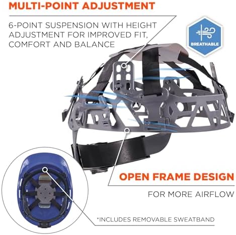 Ergodyne Skullerz 8966 Lightweight Cap-Style Hard Hat with Adjustable Venting - Type 1, Class C - Image 4