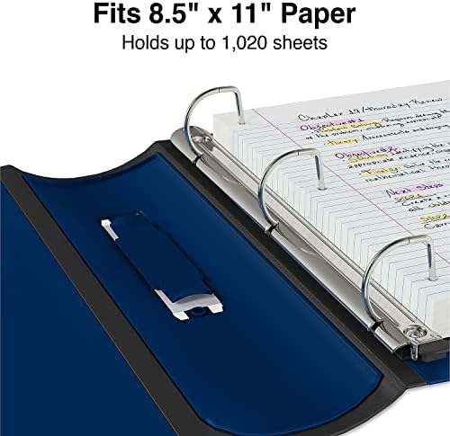 Staples Better 4-Inch D-Ring View Binder, Blue, 800 Sheets - Image 5