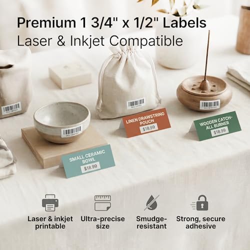 1.75" X 0.5" Matte White Return Address Labels (250 Sheets, 20000 Stickers) - Image 4