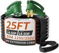 PlugSaf 25 FT 50 Amp RV/EV Extension Cord Outdoor, 125/250V 6250/12500W STW by PlugSaf