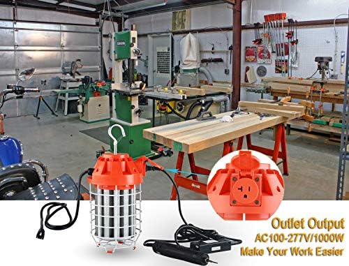 dephen 100W Temporary LED Work Light, Portable Hanging Shop Lighting - Image 6