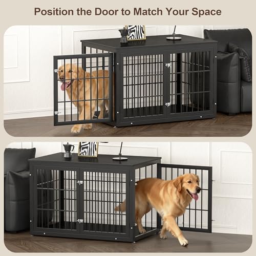rehomerance 46" Heavy Duty Dog Crate Furniture for Large Dogs - Image 4