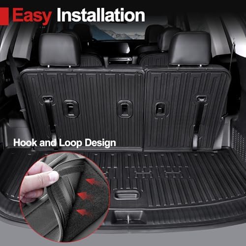 Cargo Mat & Brackrest Mat for 2020-2024 Kia Telluride Accessories - Image 3