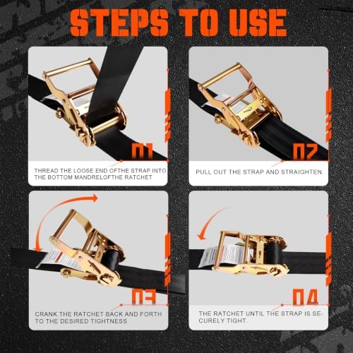 2" x 56' Center Ridge Strap Fits with Trailers & Rolling Tarp Systems - Image 5