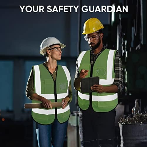 TICONN High Visibility Reflective Safety Vest for Men & Women, ANSI Class 2 - Image 6