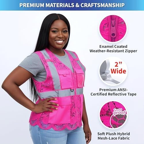 Lace-Mesh Safety Vest for Women & Men - Image 4