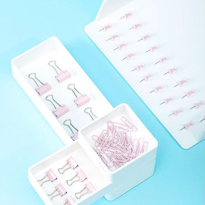 Paper Clips and Binder Clips Set, Metal Assorted Sized Binders - Image 5