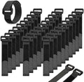 30pcs Reusable Cable Ties 8 Inch - Hook and Loop Cinch Straps for Wire Management - Heavy Duty Cord Organizer & Wire Ties for Electronics, PC, Home & Office by AIRUEEKLOVELIFE