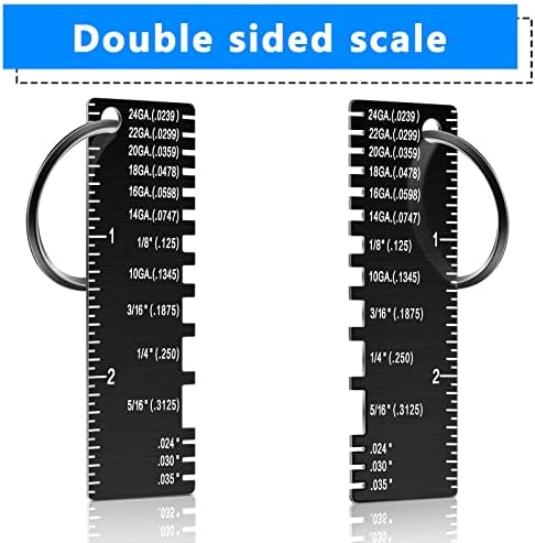 Xuhal Double Sided Wire Metal Sheet Thickness Gauge, 4 Pieces, Black - Image 5