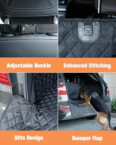PETICON SUV Cargo Liner for Dogs, Trunk Cover with Bumper Flap Protector - Image 3