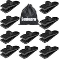 Tarp Clips Heavy Duty Lock Grip, 10 Pcs Tarp Clamps with Storage Bag by Sudopru