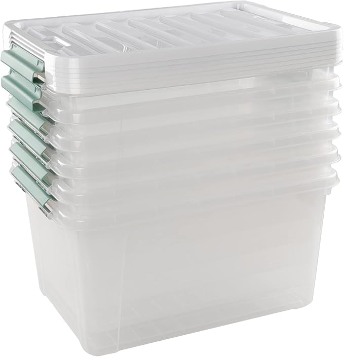Plastic Storage Bin, Stackable and Nestable Storage Boxes - Image 4