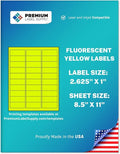 Premium Label Supply Bright Neon Color Fluorescent Stickers by PremiumLabelSupply