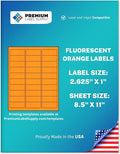 Premium Label Supply Bright Neon Color Fluorescent Stickers by PremiumLabelSupply