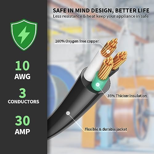 POWGRN 30 Amp RV Extension Cord 50 FT, RV Power Cord 30 Amp Waterproof - Image 3