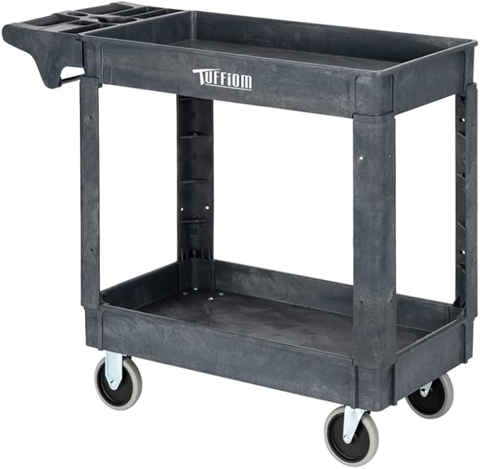 TUFFIOM Plastic Service Utility Cart by TUFFIOM