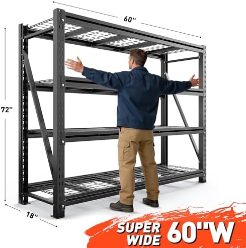 Romorgniz Garage Shelving Heavy Duty, 5000LBS Steel Rack for Garage, Shop - Image 3