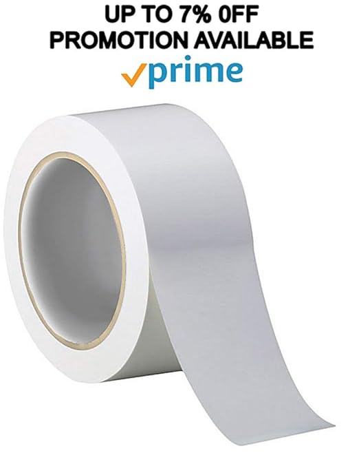 ABC Carton Sealing Tape 1.89 Inches Wide x 54.68 yd Length. 36 Rolls of White - Image 3