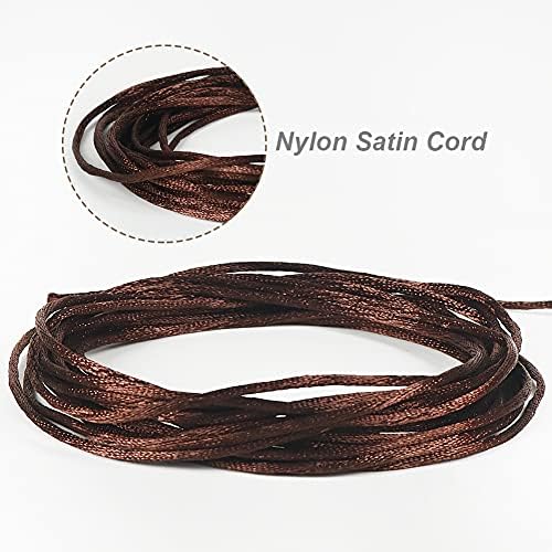 Tenn Well 295ft 2mm Satin Cord Brown Nylon for Macrame Bracelets - Image 2
