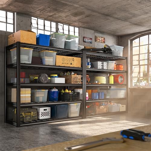 REIBII 48.2" W Storage Shelves for Garage, Adjustable Garage Shelving - Image 4