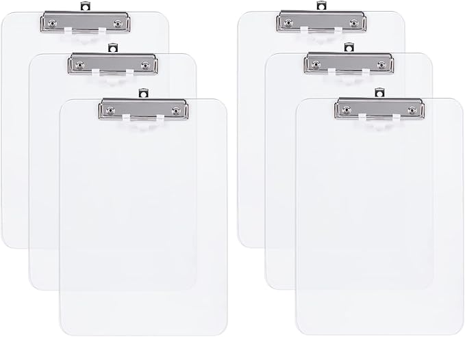 Hongri Plastic Clipboard with Pen Holder, Nurses and Women, Low Profile Clip by Hongri