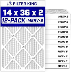 Filter King 14x36x2 Air Filter MERV 8, AC Furnace Filters (12-Pack) by FilterKing