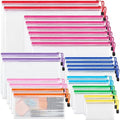 JARLINK 24 Pcs Mesh Zipper Pouch Bags, 8 Sizes Waterproof Zipper Bags by JARLINK