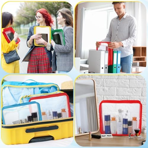 Shinylin 6 Pcs File Folder with Zipper 13x10.6 Waterproof, Classic Color - Image 5