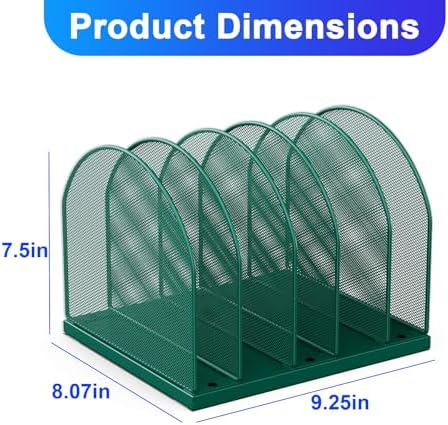 gianotter Desktop File Organizer with 5 Compartments - Image 3