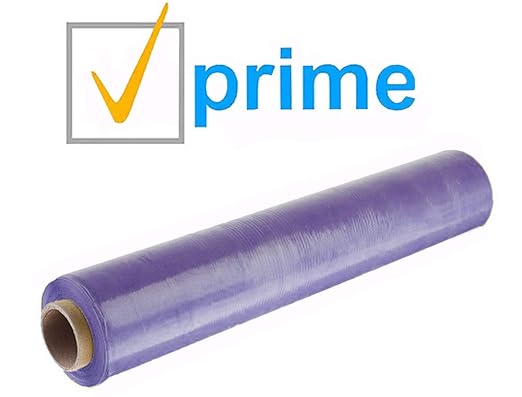 APQ 4 Rolls of Blown Hand Stretch Film 18" x 1500'. Purple Hand Stretch Wrap - Image 5