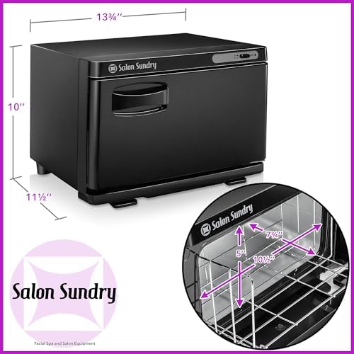 Salon Sundry Professional Hot Towel Warmer Cabinet - Facial Spa and Salon Equipment - Black - Image 7